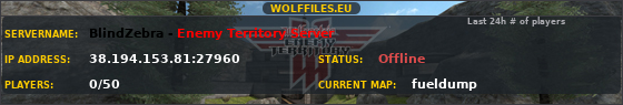 BlindZebra - Enemy Territory Server
