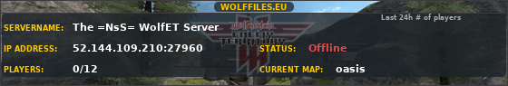 The =NsS= WolfET Server