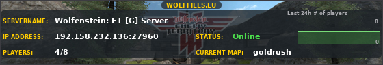 Wolfenstein: ET [G] Server